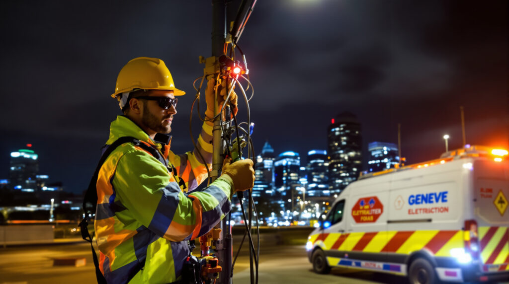 dépannage électricien à genève disponible 24h/24 pour résoudre rapidement toutes vos urgences électriques. intervention rapide et efficace garantie.