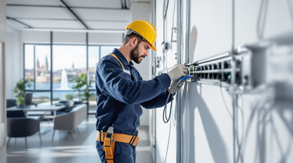 Electricien installation câble réseau geneve : prix et délai