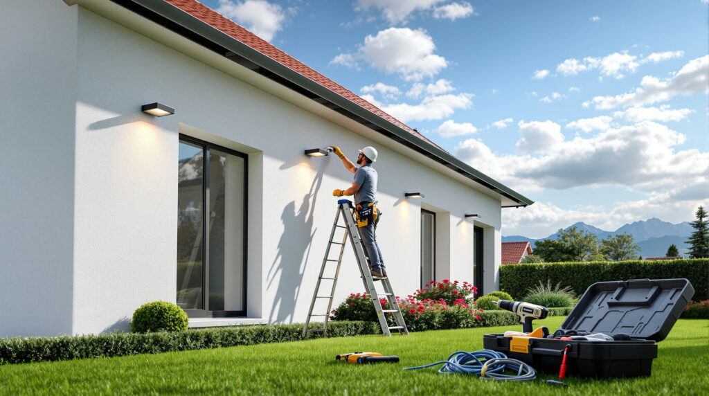 découvrez nos conseils et tarifs pour l'installation d'éclairage extérieur à genève avec un électricien qualifié. optimisez la sécurité et l'esthétique de votre maison.