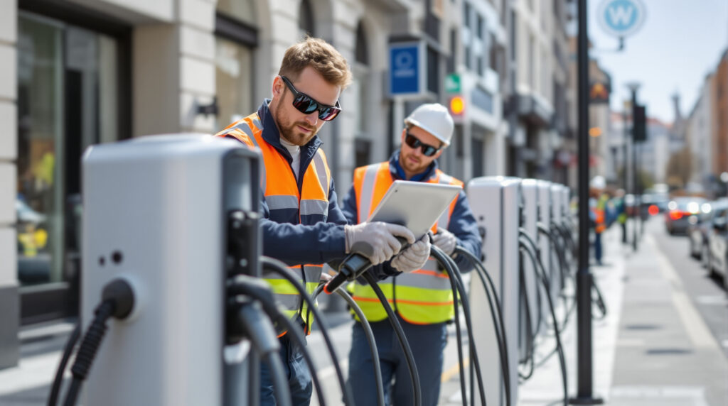 installation rapide et sûre de bornes électriques à genève par une entreprise locale spécialisée, garantissant qualité et fiabilité pour vos besoins en recharge électrique.